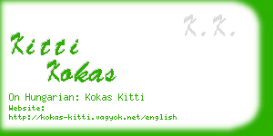 kitti kokas business card